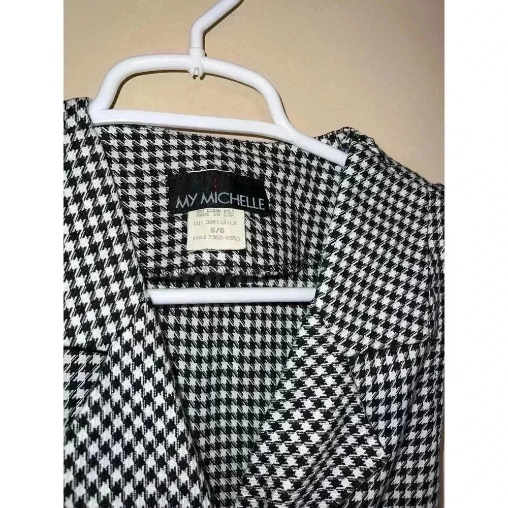 VINTAGE MY MICHELLE CHECKERED DRESS 5/6 FITS SIZE 4 BEST - Picture 7 of 14